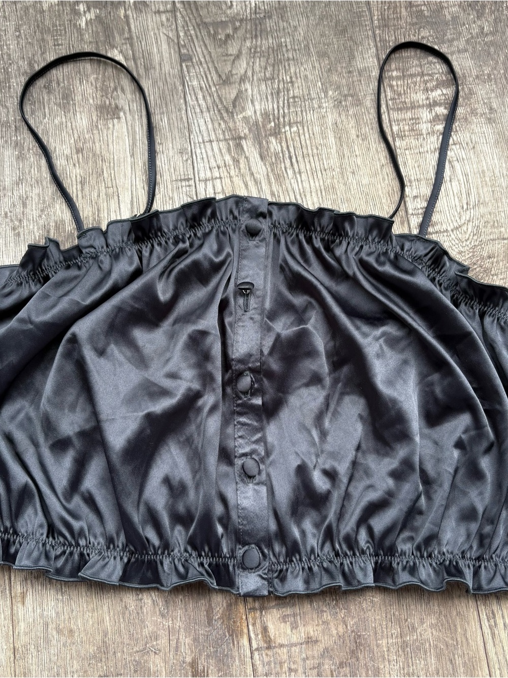 Parade Black Satin bralette